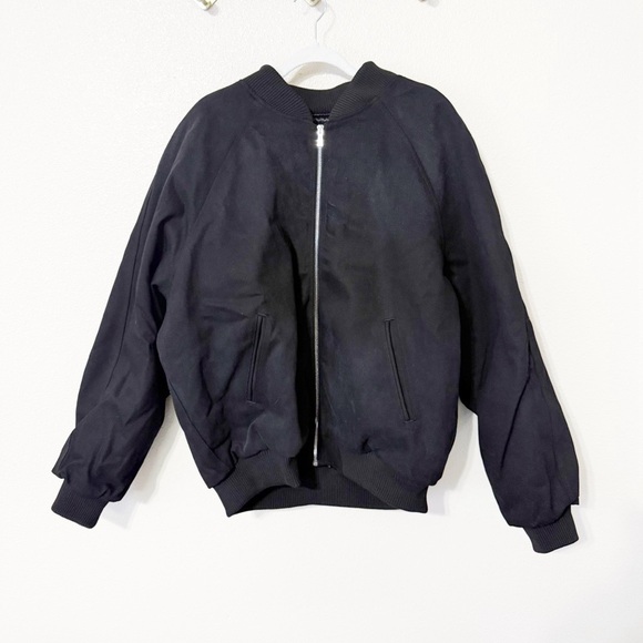 NWT EB Denim Lombardi Cotton Bomber Oversized Jacket Revolve size medium - Picture 4 of 8